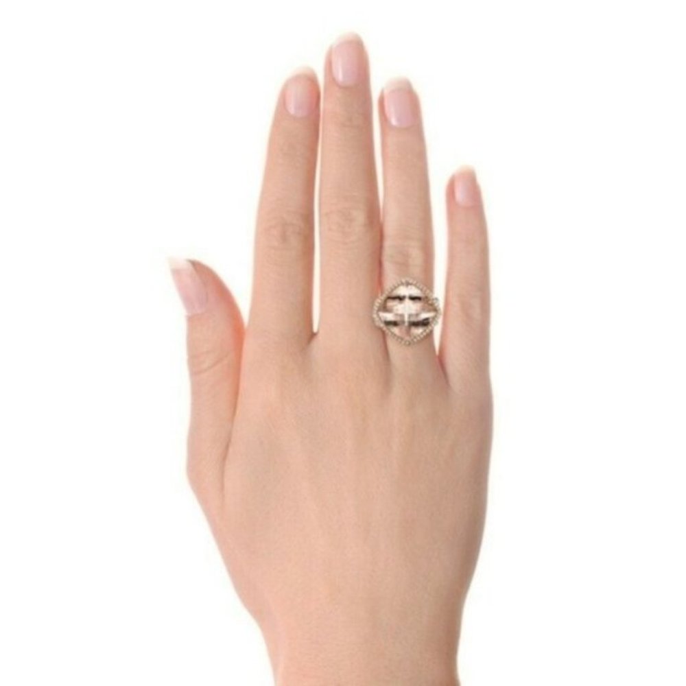 New  925 Silver Champagne Topaz Ring - Picture 5 of 5